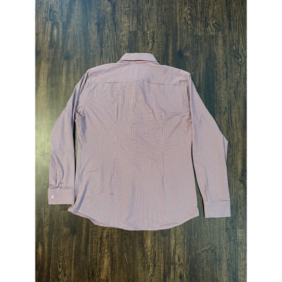 Mizzen Main Leeward Shirt Mens Large Trim Fit Red Gingham Performance USA - Picture 8 of 9